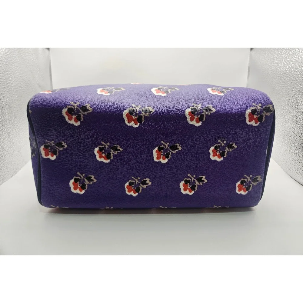 NWT Coach Mini Bennett Satchel Bramble Rose Print with Removable Strap One Flaw!